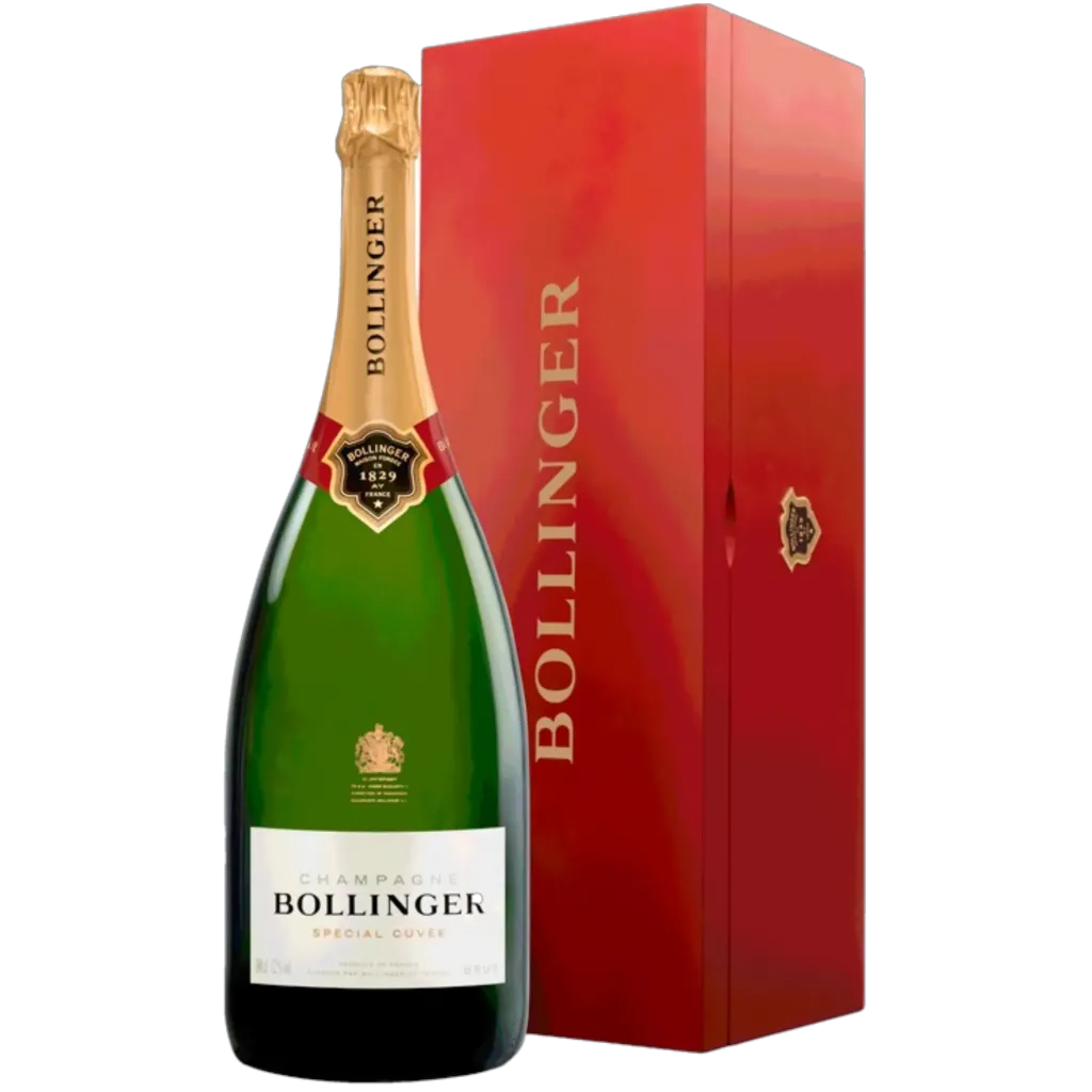 Bollinger Special Cuvée Brut Jeroboam in luxe rode kist