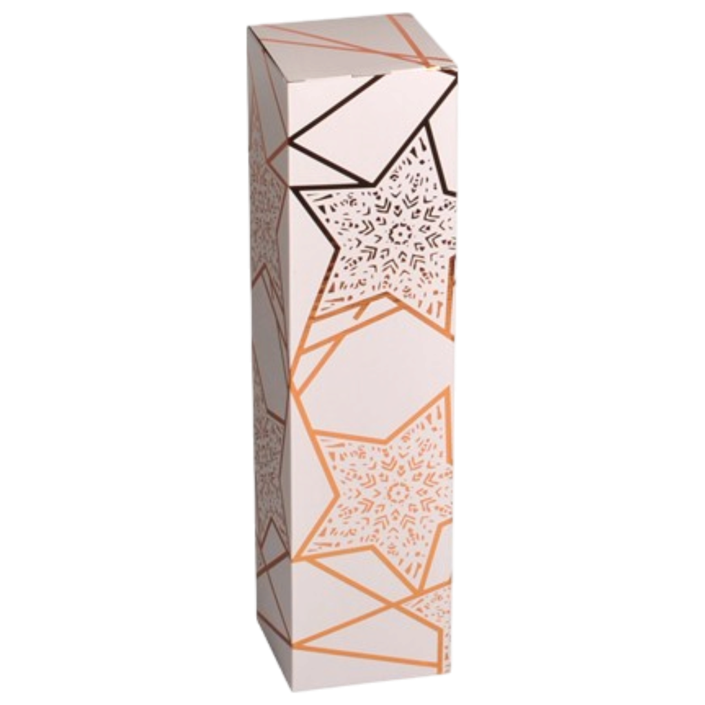 Feestelijke sterren FSC-geschenkdoos – 1 fles
